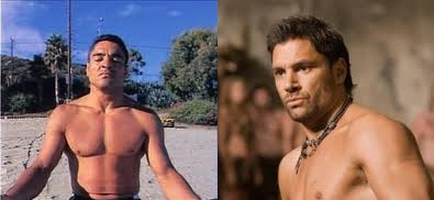 Rickson Gracie and Crixus from Spartacus