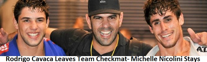 Rodrigo Cavaca Leaves Team Checkmat- Michelle Nicolini Stays