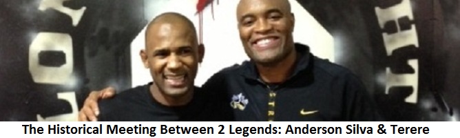 The Historical Meeting Between 2 Legends: Anderson Silva & Terere