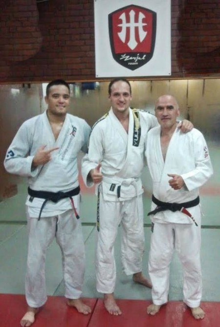 Igor as a white belt with Jovan Zerjal and Guillaume "Gile" Huni
