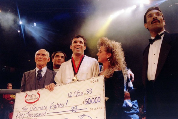 Rorion with Royce and Rickson Gracie during UFC 1