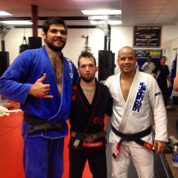 Kristian with Robert Drysdale and Leo Vieira