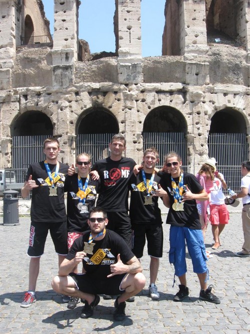 Stefan with his team after the European No Gi Open