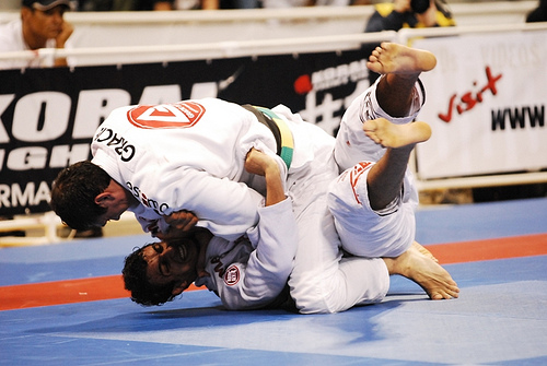 Romulo Barral faced team mate Roger Gracie at the 2007 world championships