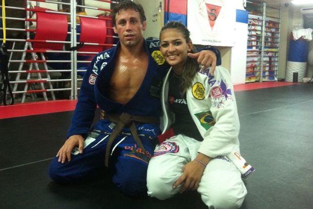 Bia Mesquita Trains With Urijah Faber In The Gi In Abu Dhabi