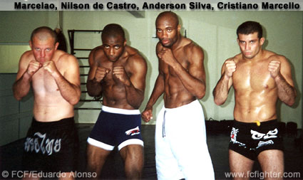 Cristiano with Chute Boxe Team