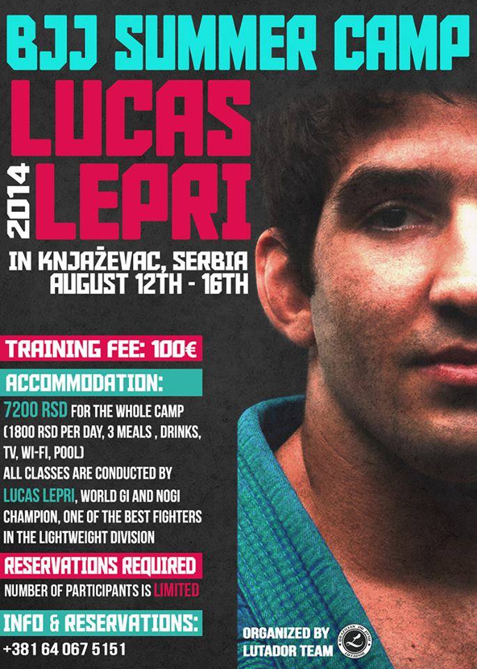 BJJ Summer Camp With World Champion Lucas Lepri In Serbia