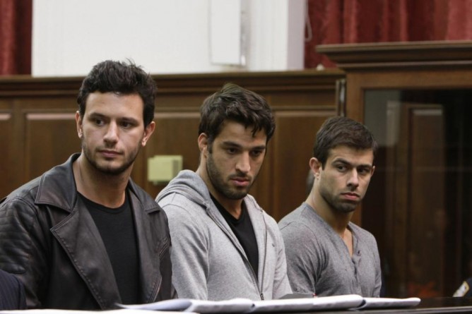 Gregor Gracie (middle) was also part of the arrested