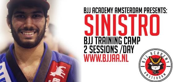 ‘Sinistro’ BJJ Summer Camp in Amsterdam; July 14-18th