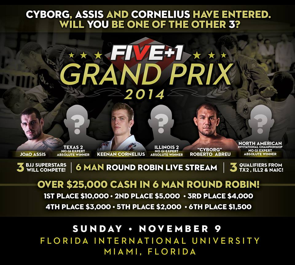 Five Grand Prix: Keenan Cornelius, Robert Cyborg & Joao Assis Confirmed, $25,000 Prize Money
