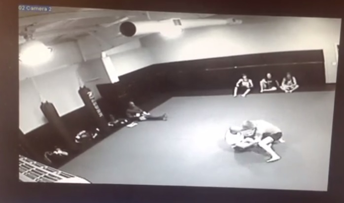 Wrestler Challenges 10th Planet Jiu-Jitsu Instructor- Security Cam Footage