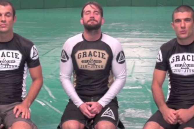 CM Punk trains with Ryron and Rener Gracie