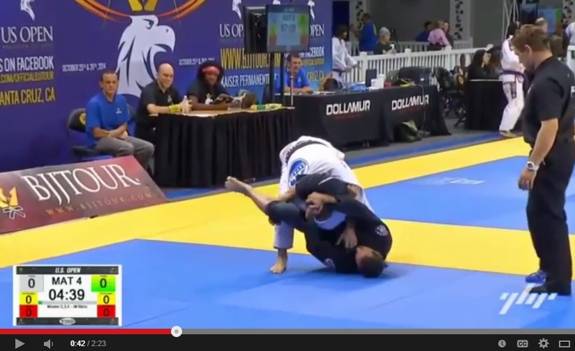 Crazy Submission: Foot Sweep to Flying Triangle, Dan Camarillo at US Open