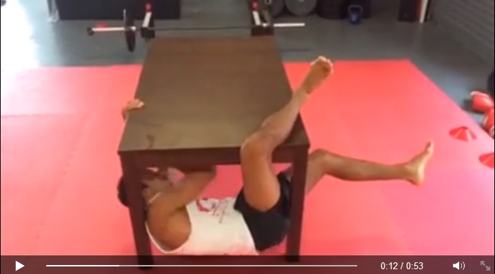 Improve Your Jiu-Jitsu with this Table Workout Using BJJ Moves
