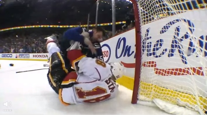 Ice Hockey Player ‘Pulls Guard’ During Epic Line Brawl