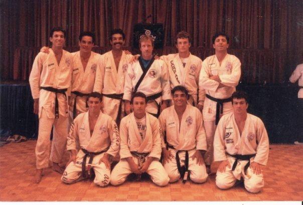 Chuck Norris and the Gracie brothers in the late 80's