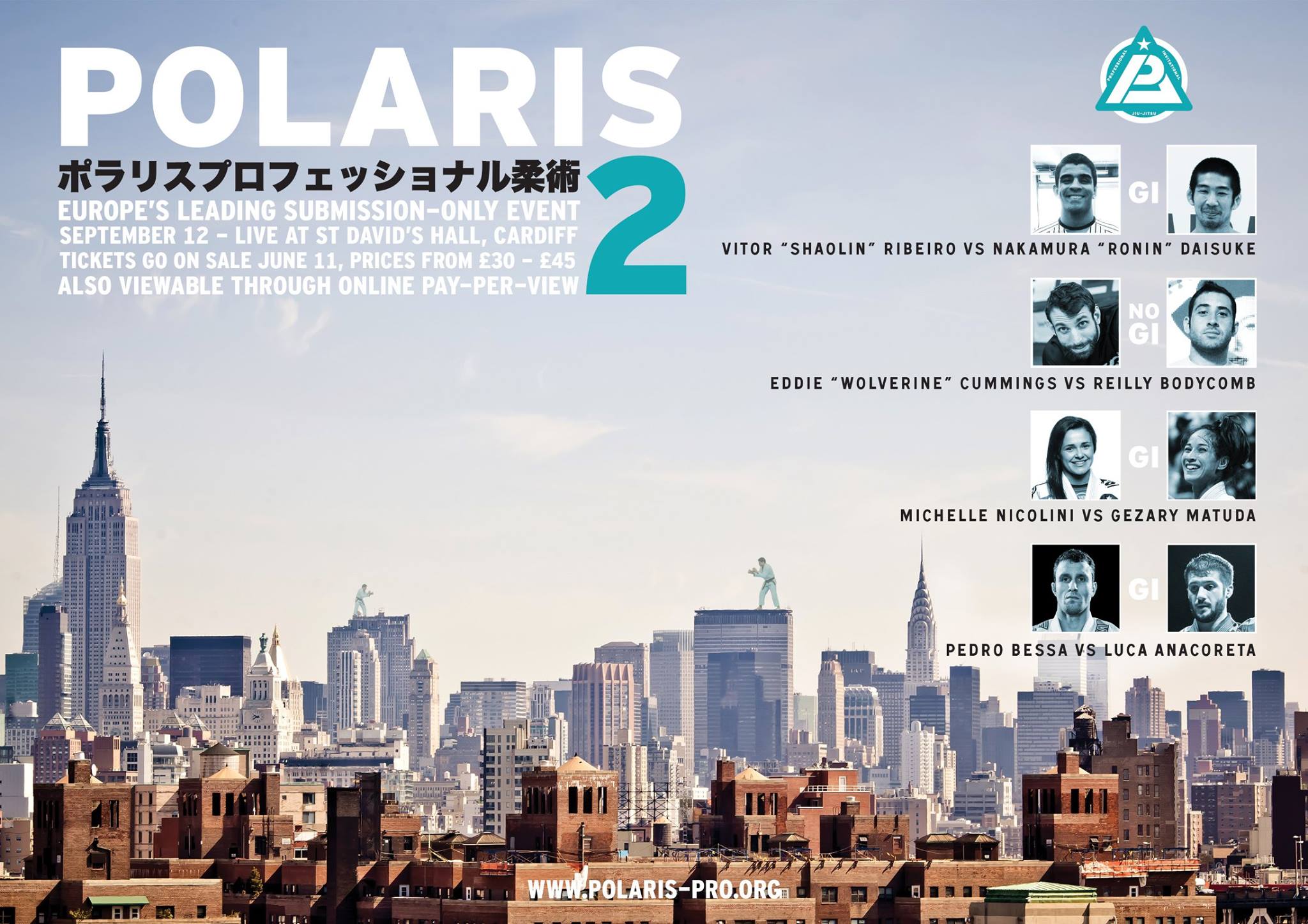 Polaris 2 Jiu-Jitsu Invitational Partial Fightcard Released