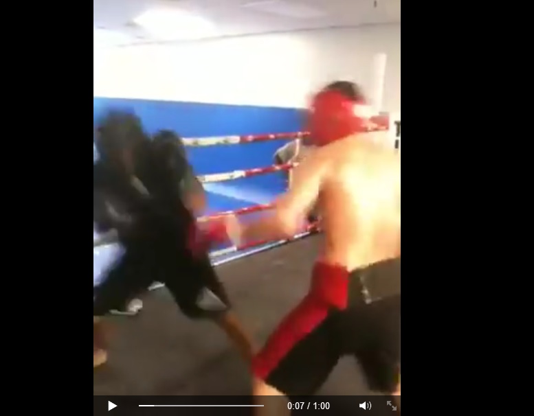 Watch: Nick Diaz TKO’s Ralek Gracie While Sparring