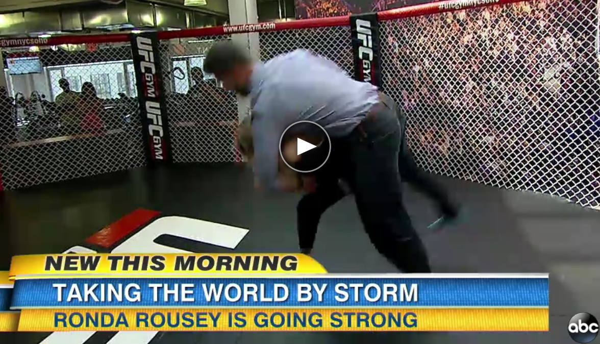 Watch: Ronda Rousey Throws Host of ‘Good Morning America’