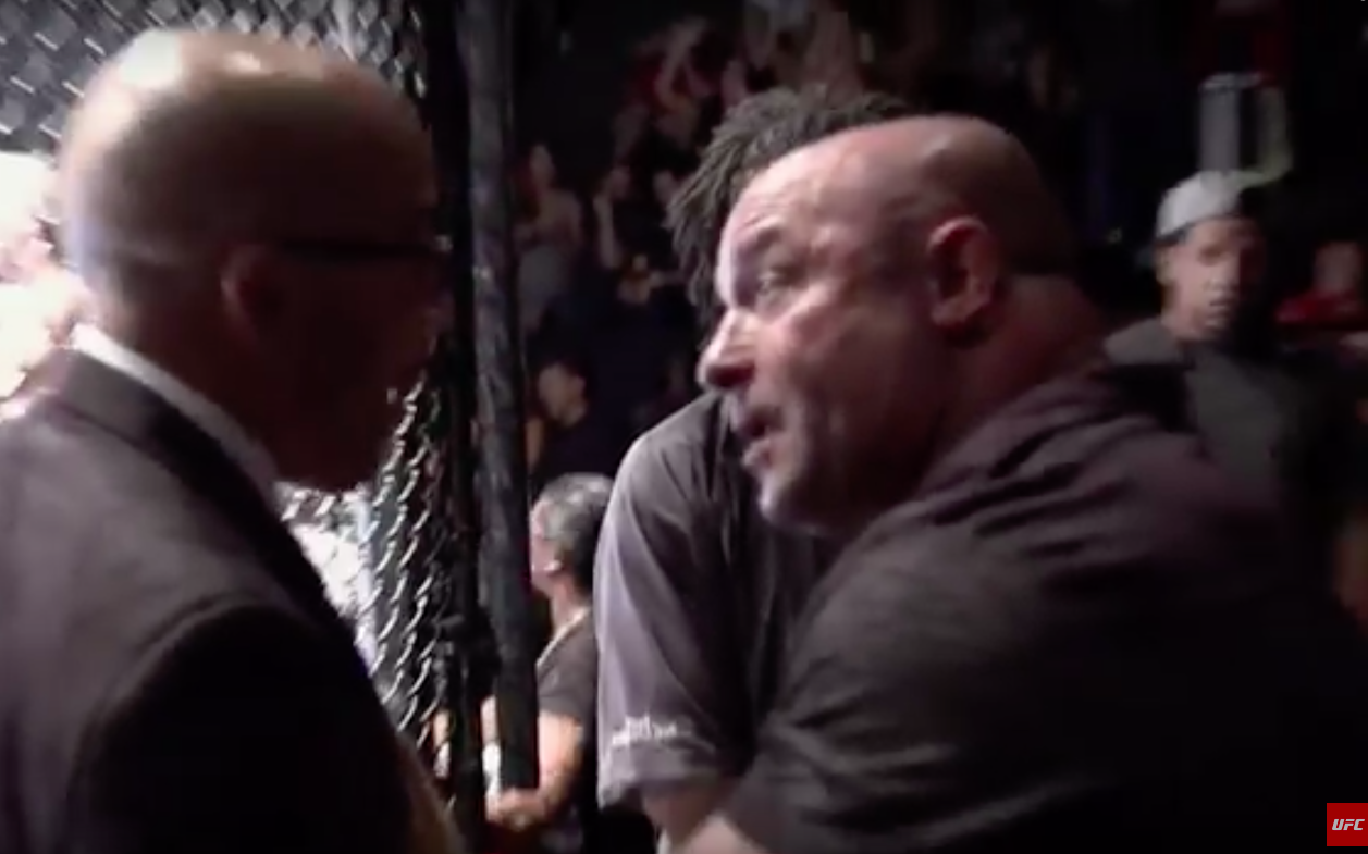 Watch: Ring Announcer Runs Mouth & Gets in Matt Serra’s Face