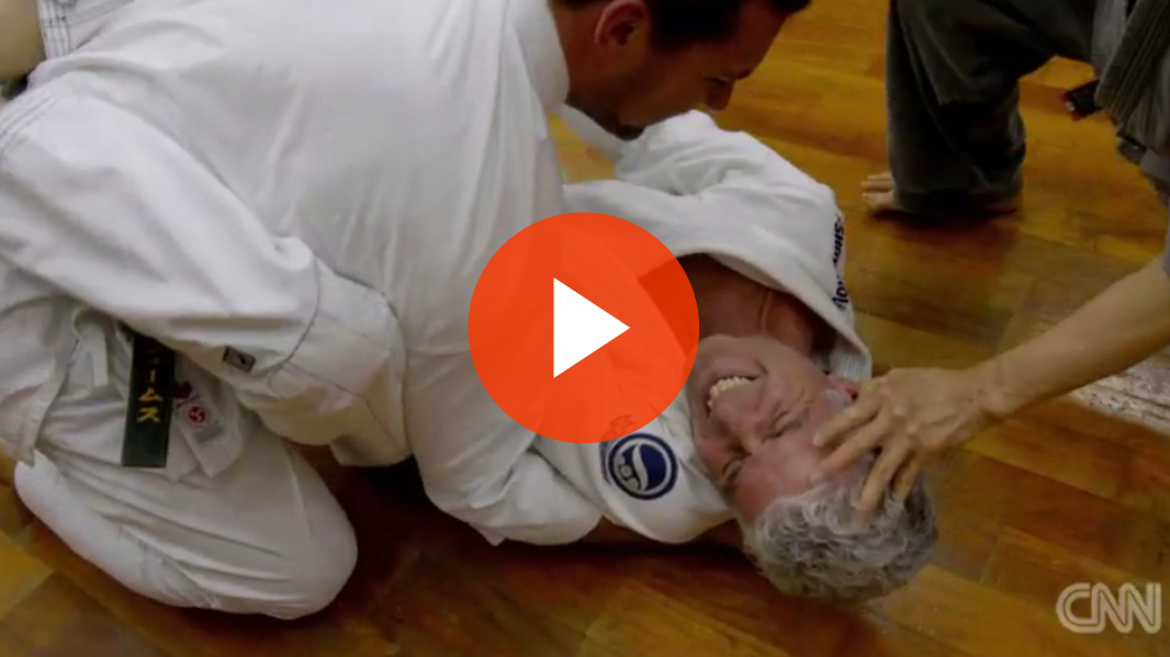 Jiu-Jitsu TV Host Anthony Bourdain Experiences Painful Pressure Point Karate