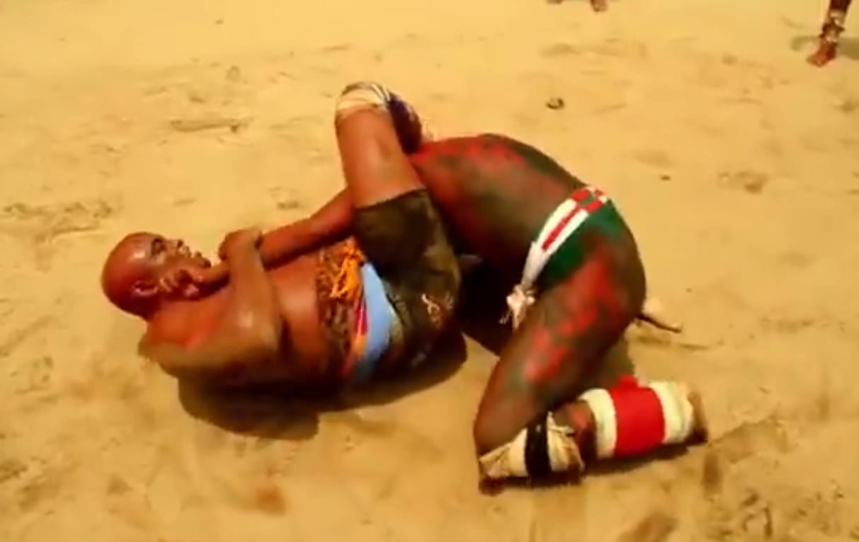 Watch: Anderson Silva Using Jiu-Jitsu When Wrestling With Amazon Indians