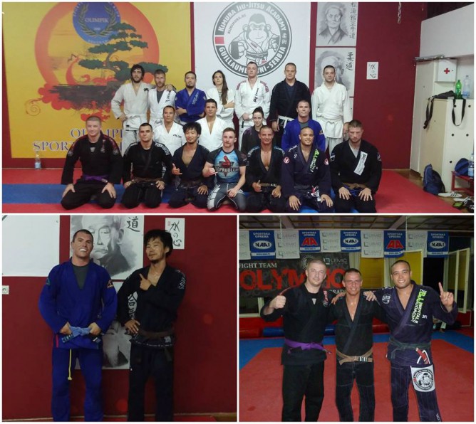 Masa in Serbia at Kimura Jiu-Jitsu Academy in Belgrade.