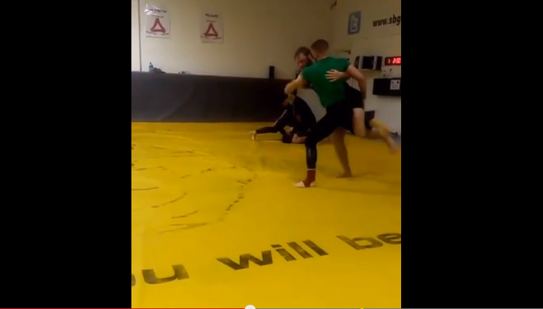 Watch: Conor McGregor and Gunnar Nelson Wrestling