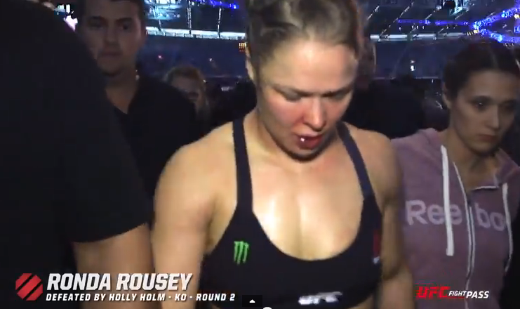 Watch: New Backstage Footage of Rousey & Holm After UFC 193
