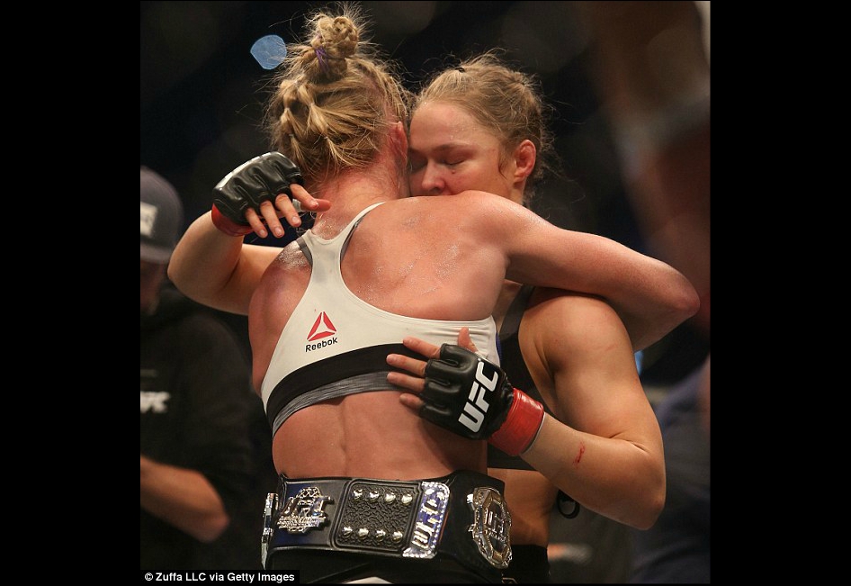 What Holly Holm Told Rousey Right After Knockout Win