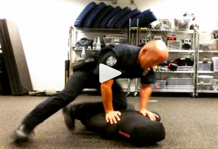 Police Officer’s BJJ Drilling Skills with Grappling Dummy