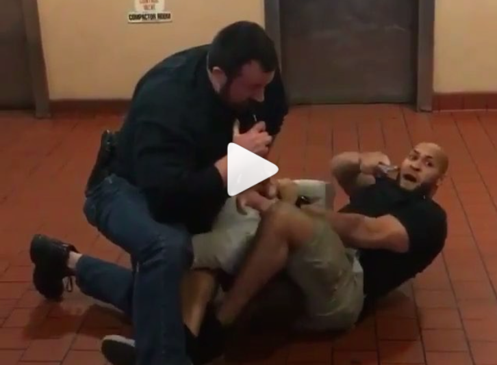 Grappling Cop Suspended For Pulling Gun On Bystanders