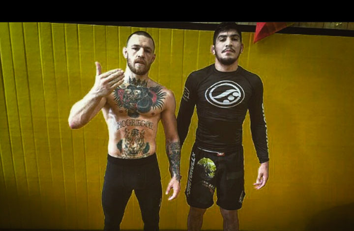 Dillon Danis training with UFC’s Conor McGregor