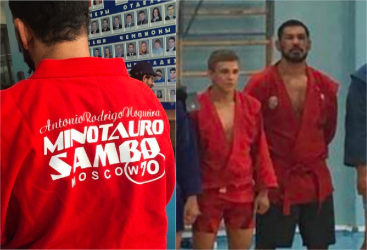 Flashback: MMA Legend Minotauro Nogueira Training Sambo in Russia