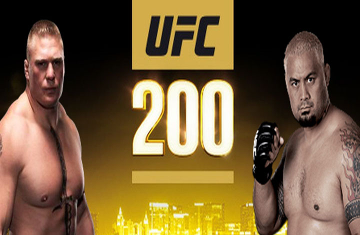 UFC 200: Brock Lesnar vs Mark Hunt Full fight