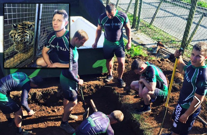 Royal Marines BJJ Team Helps Zoo As Part Of Functional Training