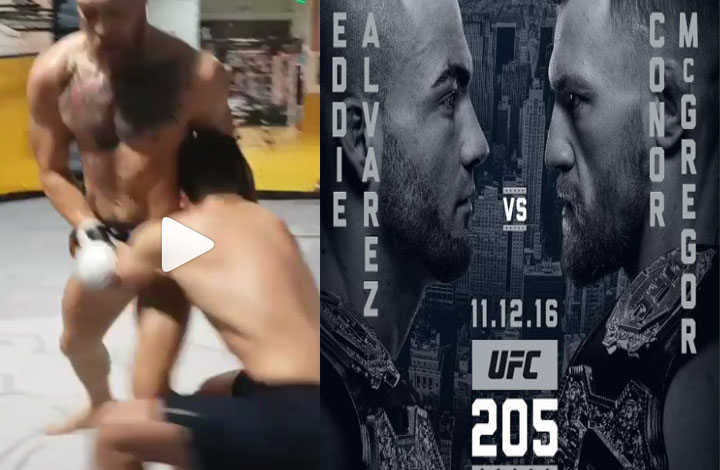 (Video) Conor McGregor Working on his Wrestling In Cool New Footage