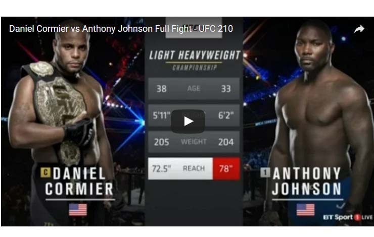 Daniel Cormier vs Anthony Johnson Full Fight – UFC 210