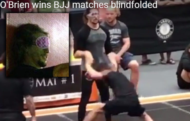 BJJ Black Belt Competes At Local Tournament Blindfolded