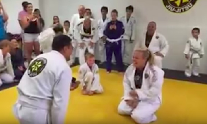 Cute Marriage Proposal During Jiu-Jitsu Class