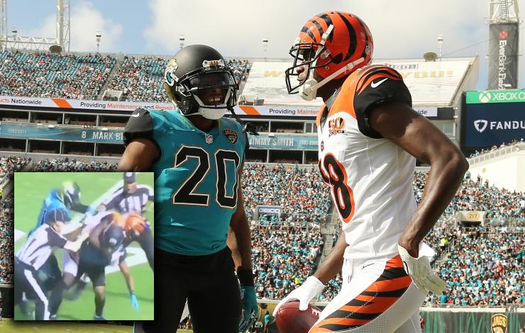 NFL’s AJ Green Gets In Touch With His Inner GSP, Chokes Opponent In the Middle Of Football Game
