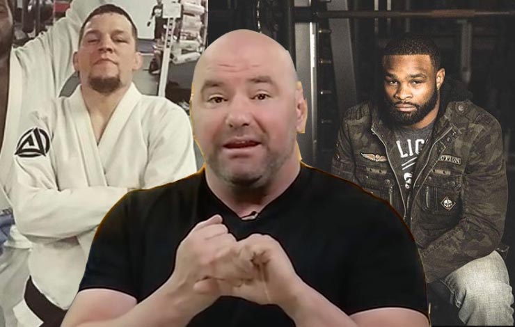Nate Diaz  & Woodley Call Out Dana White For Lying About Match Offer