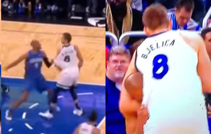 Serbian Basketball Player Bjelica Headlocks Another NBA Player In Altercation