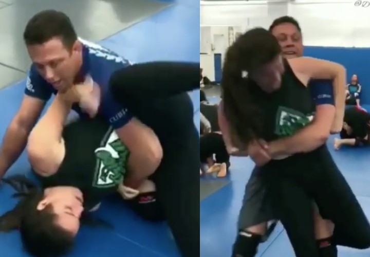 Renzo Gracie Training With One Of The Only 2 Female Black Belts in the Gracie Family