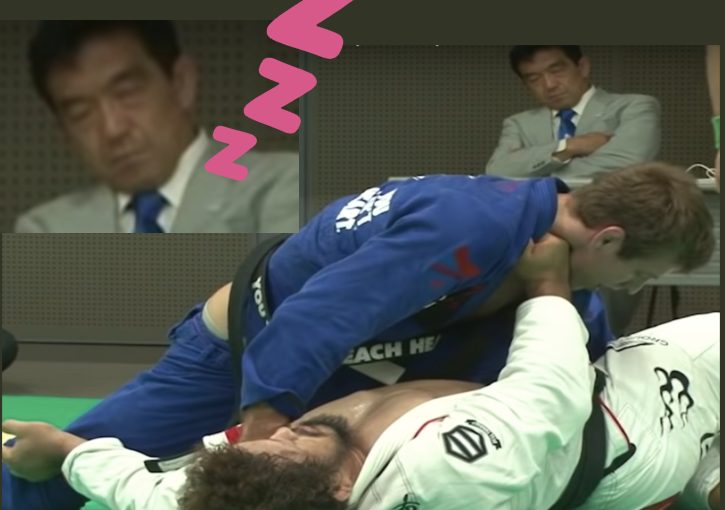 Yuki Nakai Falls Asleep Matside Watching Keenan Cornelius- Shrek BJJ Match