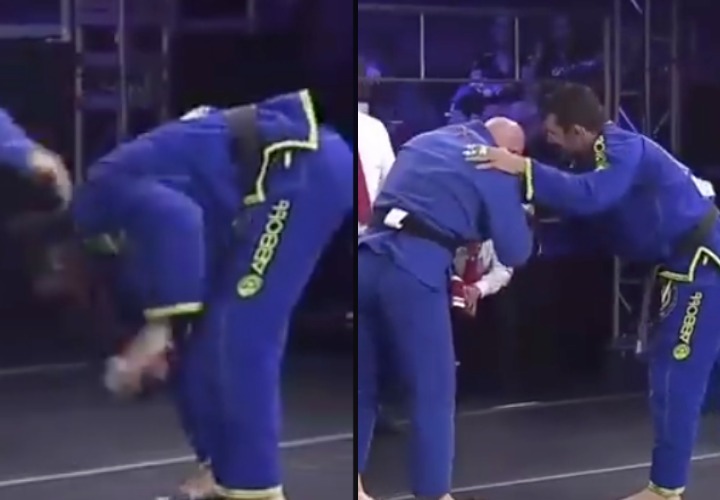 Rodolfo Vieira Drops His Cell Phone In The Middle Of BJJ Match with Kit Dale