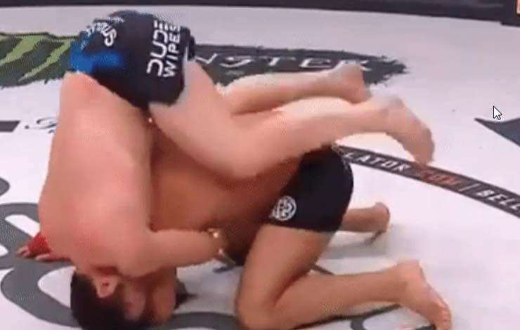 Chael Sonnen Failed at an Advanced Back Take From Turtle And got His Head Pummeled in