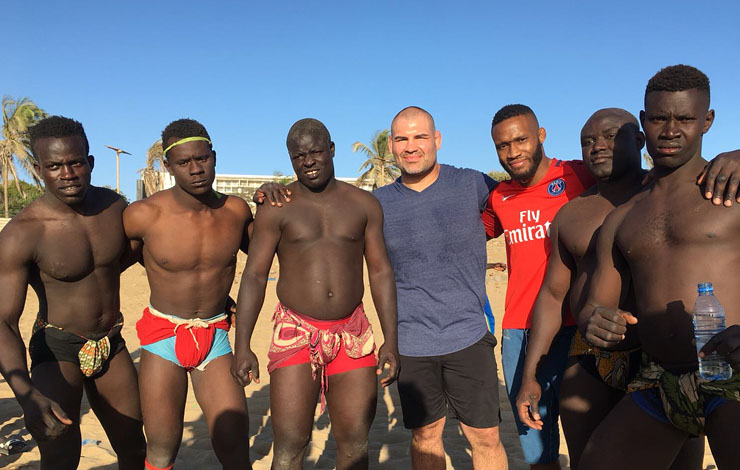 Cain Velasquez discovers Senegalese Wrestling in Africa