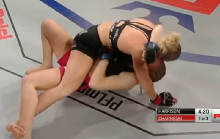 Kayla Harrison KOes Opponent in Round 1  – 3:0 in MMA