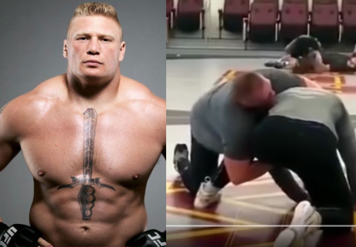 Brock Lesnar Goes Back To College, Wrestles Heavyweight Gable Steveson